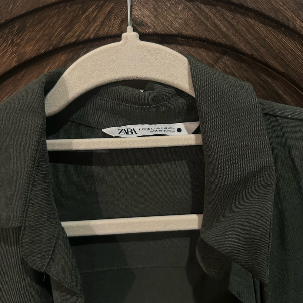 Zara Dark Green Blouse